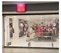 Polycarbonate Roller Shutter High Transparent Shopping Mall Polycarbonate Panel Roller Shutter