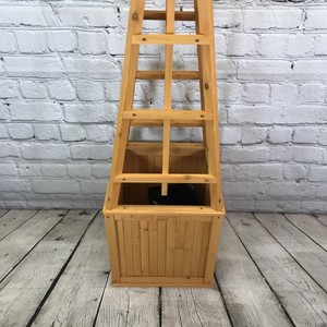 <span class=keywords><strong>Support</strong></span> Vertical de plantes de luxe pour jardin intérieur et extérieur, grande planteuse en bois, avec doublure - Product Image 3