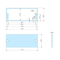 Usinage CNC Boîtier en aluminium anodisé Boîtiers d'instruments électroniques Boîtier PCB Boîte de jonction