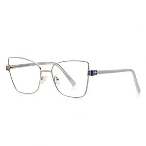 Modello 3141 montature ottiche da donna nuovo stile occhiali da vista in metallo Anti luce blu montature per occhiali per <span class=keywords><strong>Computer</strong></span> Gafas Cerminmata - Product Image 3