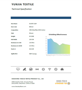 Органический хлопок и серебро дышащий анти-радиационный Emf экранирующий полупрозрачный тюль сетчатая ткань - Product Image 5
