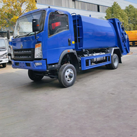 Camion compacteur de déchets ISUZU 4x2 de haute qualité |   Camion de compression des déchets durable pour l'exportation