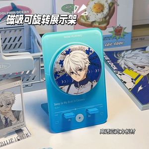 Acrylic Badge Display Stand Rotating Holder For Anime Game Collectibles 80mm Size Decorative Ornaments Unisex - Product Image 2