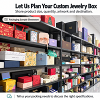 Boîte à bijoux en carton rigide personnalisée avec insert en mousse, logo, emballage cadeau pour accessoires, entreprise