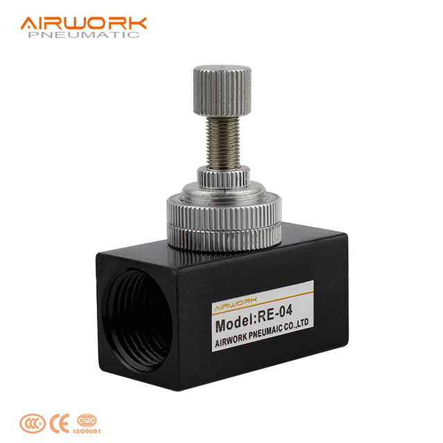 RE Series Pneumatic Aluminum Alloy One Way Throttle Body Air Flow Control Valve OEM