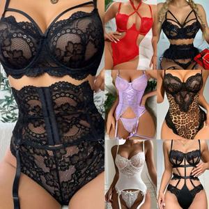 Fabrieksdirecte verkoop Nieuwe stijl Dames Sexy Erotische Lingerie Ondergoed Doorschijnend Bodysuit Stock Bale - Product Image 3