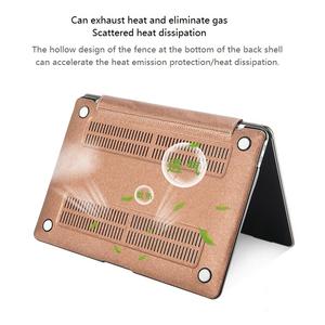 Funda de cuero PU con Logo para ordenador portátil, carcasa de negocios para <span class=keywords><strong>Macbook</strong></span> <span class=keywords><strong>Pro</strong></span> 14 A2442 Air Retina 11 12 <span class=keywords><strong>2021</strong></span> <span class=keywords><strong>15</strong></span> 16 Touch ID A2485 A1466 A2179, 13,3 - Product Image 4