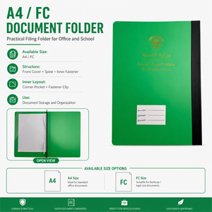 <span class=keywords><strong>Carpeta</strong></span> de Papel A4 FC con Logotipo Personalizado, <span class=keywords><strong>Carpeta</strong></span> de PVC para Informes Médicos, de Enfermería y Administrativos, <span class=keywords><strong>Carpeta</strong></span> de Archivo para Documentos - Product Image 4