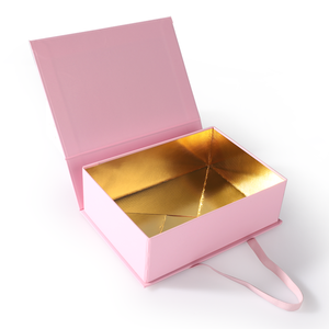 Caja de regalo de cartón con cierre magnético plegable blanca cuadrada pequeña, materiales reciclados, vela de lujo con estampado de laminación brillante - Product Image 1