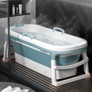 <span class=keywords><strong>Bañera</strong></span> Plegable de Plástico <span class=keywords><strong>con</strong></span> Tapa, <span class=keywords><strong>Bañera</strong></span> Multifuncional Móvil y Portátil para Adultos y Bebés - Product Image 2