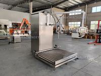 Machine de remplissage d'huile semi-automatique par pesage 20L-1000L pour fûts ronds en fer de grande capacité, huile moteur 7.5KW