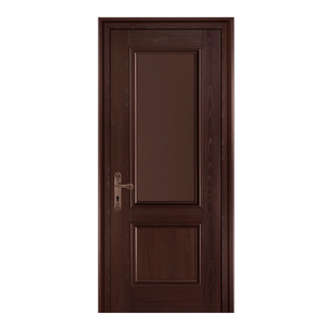 Puerta de madera maciza de estilo moderno GA-02S con núcleo de madera y panel moldeado. - Product Image 3