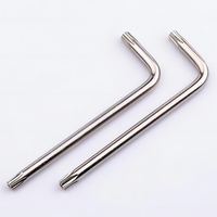 Clé Allen Torx industrielle antidérapante métrique en forme de L, double tête Torx, en acier au carbone trempé, jeu de clés étoiles manuelles, quincaillerie