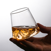 Verre à whisky en borosilicate à paroi simple de 240 ml/360 ml, personnalisable OEM - Compatible lave-vaisselle et micro-ondes