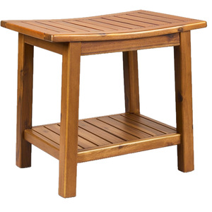 Tabouret de salle de bain en bois Ruoyi 35,6x50,8x45,7 cm avec double rangement pour la douche à domicile - Product Image 5