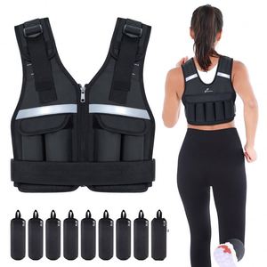 Gilet lesté noir en gros de haute qualité, personnalisable et réglable pour l'entraînement des hommes, 10kg 12kg 16kg 20kg 30kg - Product Image 1
