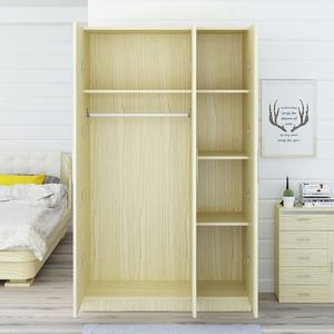 AILICHEN <span class=keywords><strong>Porte</strong></span> d'armoire en bois massif 2 coffre contracté et contemporain économique simple plaque <span class=keywords><strong>manteau</strong></span> armoire - Product Image 6