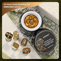 JTING Gel Polish Model 3D Metal Terbaru 3 Warna Tanpa Lapisan Lengket Gel Model Kuku Bebas TPO/Hema Custom OEM ODM Gel UV