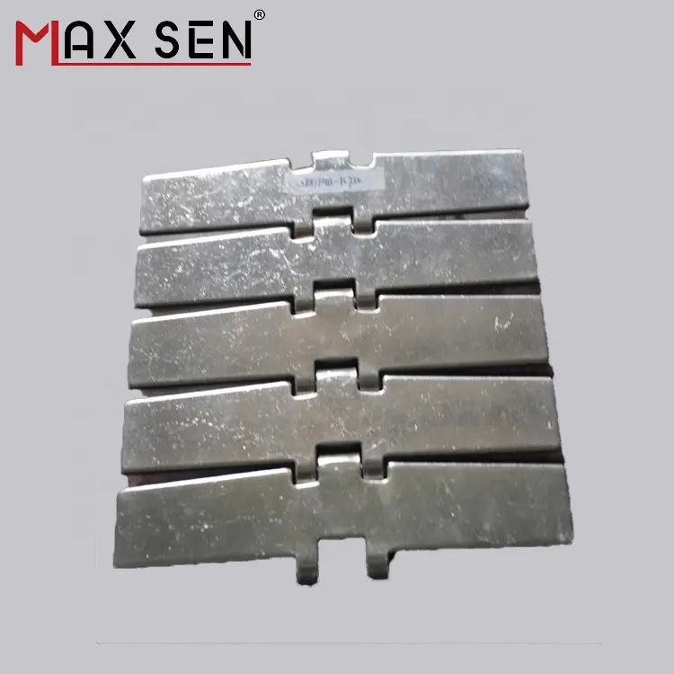 Series SS802 Stainless Steel Straight Running Flat Top Chain For Industrial Conveyor Bottle Bear Transmission
