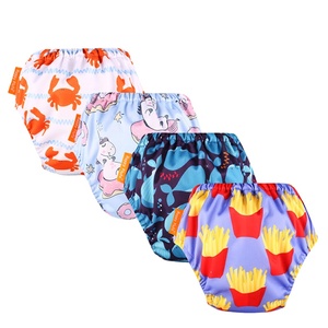 Sous-vêtements personnalisés pour enfants, sous-vêtements absorbants d'entraînement à la propreté, couches <span class=keywords><strong>de</strong></span> <span class=keywords><strong>bain</strong></span> réutilisables pour garçons, slips absorbants et respirants pour bébés - Product Image 1