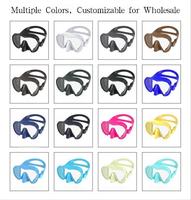 Nouveau design de lunettes de plongée anti-buée, équipement de plongée en apnée, masques de plongée à faible volume, personnalisables