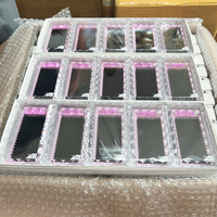 Plateaux d'extensions de cils en soie de vison CC/DD faits à la main avec logo personnalisé, noir mat intense, en velours et cachemire, assortiment de cils