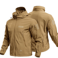 Veste tactique 3 en 1 pour homme, doublée de polaire, épaisse, chaude, imperméable, coupe-vent, pour la randonnée, la chasse, les activités de plein air, taille plus