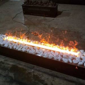 <span class=keywords><strong>Prix</strong></span> usine 800 MM LED vapeurs d'eau <span class=keywords><strong>cheminée</strong></span> moderne en acier insérer télécommande facile automatique remplissage d'eau pour appartement - Product Image 6