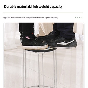 Tabouret empilable moderne en acier épaissi pour <span class=keywords><strong>restaurant</strong></span>, cantine, salle à manger et rangement domestique - Product Image 4