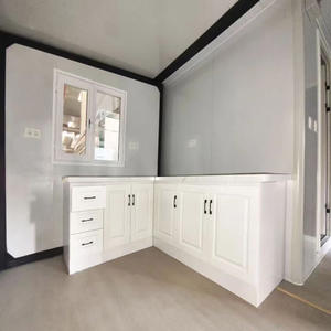 ภาชนะสำหรับขนส่งสำเร็จรูป20Ft 40Ft แบบพกพาบ้าน2-5ห้องนอนราบสำหรับอาคารสำนักงาน - Product Image 3