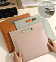 Carpetas de Archivo Tipo Maletín Personalizadas al por Mayor, Carpeta de Oficina de Cuero Personalizada de Gran Capacidad e Impermeable