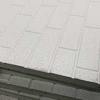 Panneaux sandwich en mousse PU isolante thermiquement pour l'extérieur et l'intérieur, revêtement mural en polyuréthane et métal