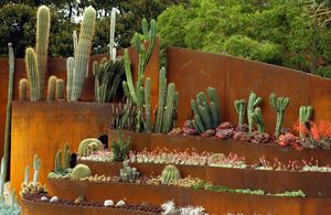 Bordure de jardin en acier Corten Art Déco, résistante aux intempéries, personnalisable, pour aménagement paysager extérieur, bordure de pelouse et de parterre de fleurs, haute - Product Image 2