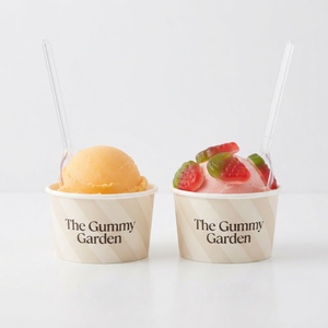 Customized <b>Disposable</b> Ice Cream Shops Frozen Yogurt Paper <b>Cups</b> Chocolate Ice Cream Paper <b>Cups</b> with Customizable logo - Product Image 1