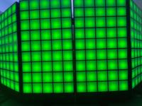 Cabina de DJ Digital LED Plegable para Interior, Pantalla de Sonido para Fachada de Pared, para Tiendas Minoristas, Exposiciones, Cartel Digital LED Plegable para DJ