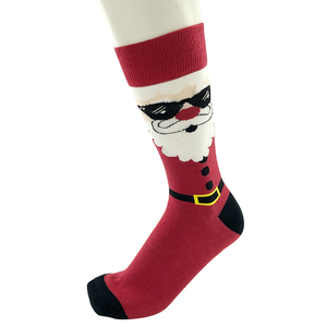Chaussettes de la série de Noël en gros Chaussettes de Noël en coton pour hommes - Product Image 5