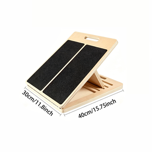 Tabla Inclinada Ajustable para Fisioterapia, Estiramiento de Pantorrillas, Tabla Inclinada de Madera Portátil para el Hogar y el Gimnasio - Product Image 2