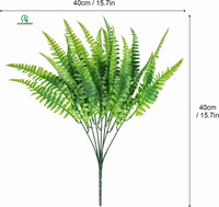 Plantes artificielles de fougère de Boston buissons pour maison en plastique extérieur résistant aux UV jardin bureau jardin décor intérieur