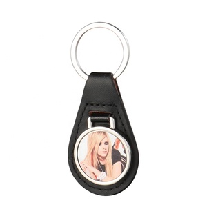 Blank Printed Sublimation <strong>Leather</strong> <strong>Keychains</strong> Factory - Product Image 2