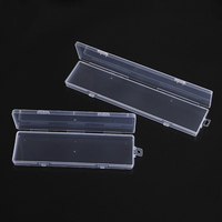 Petites boîtes d'emballage en plastique transparent avec impression UV d'autocollants personnalisés Récipients en plastique Boucles d'oreille Bandeaux Boîtes d'emballage pour bijoux