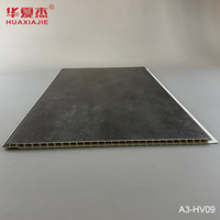 Panel de Pared de PVC Impermeable e Ignífugo, Diseño Moderno de Mármol Gris Oscuro, Fácil de Limpiar, Soluciones de Diseño Gráfico para Uso en Hoteles y Hogares