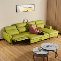 Canapé-lit électrique modulaire en L moderne avec rangement, port USB, pliable, en bois, multifonctionnel, de qualité supérieure, pour salle d'exposition