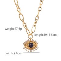 Collier ras du cou tendance pour femme en acier inoxydable avec pendentif, plaqué or antique, taille personnalisée, logo personnalisé, emballage cadeau