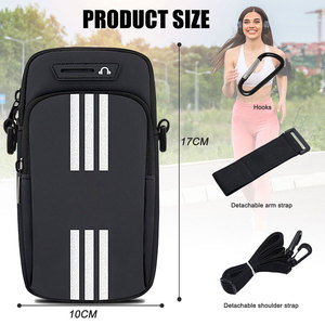 Borsa da braccio porta cellulare per donna uomo bambini <span class=keywords><strong>iPhone</strong></span> <span class=keywords><strong>Galaxy</strong></span> S23 Ultra Edge 3 in 1 borsa per telefono borse a tracolla impermeabili per cellulare - Product Image 2