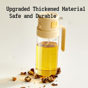 Spruzzatore e Dispenser di <span class=keywords><strong>Olio</strong></span> 2 in 1 da 500 ml, Bottiglia Spray in Vetro Borosilicato <span class=keywords><strong>per</strong></span> <span class=keywords><strong>Olio</strong></span> <span class=keywords><strong>d</strong></span>'<span class=keywords><strong>Oliva</strong></span>, Utilizzo con Una Sola Mano, <span class=keywords><strong>per</strong></span> Cucina e Insalata - Product Image 6