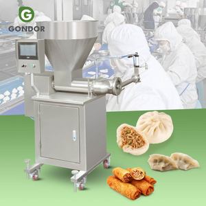 Máquina Cuantitativa para Rellenar y Cortar Empanadas, Rollitos Primavera, Pasteles de Carne y Dumplings con Salsas - Product Image 1