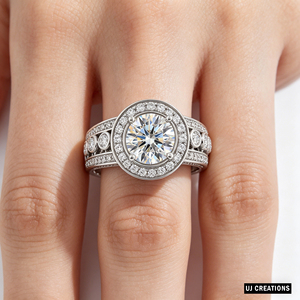 Anillo de Boda Personalizado de Oro Sólido S925/9K/14K/18K con Diamante Cultivado en Laboratorio de 1.00 Quilates, Calidad VVS-VS, Corte Brillante, Anillo de Rodio para Fiesta - Product Image 6