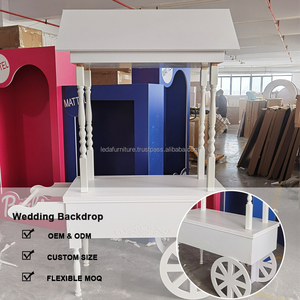 LEDA, decoración de fiesta de cumpleaños a la moda, vehículo de exhibición de alimentos, evento de boda de Navidad, vehículo de palo de caramelo Acrílico - Product Image 4