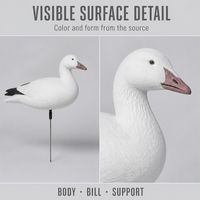 Leurre de chasse au canard réaliste 3D Sunflower S0001 avec plumes superposées en éventail, design pliable, matériau PVC imperméable