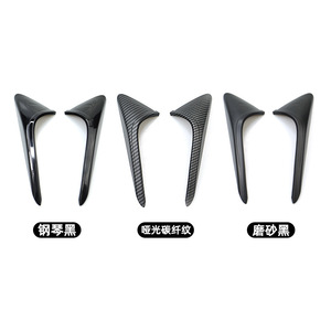 Protection adhésive complète pour caméra de garde-boue et emblème latéral Tesla Model 3 Y, imitation fibre de carbone, autocollants de voiture - Product Image 1